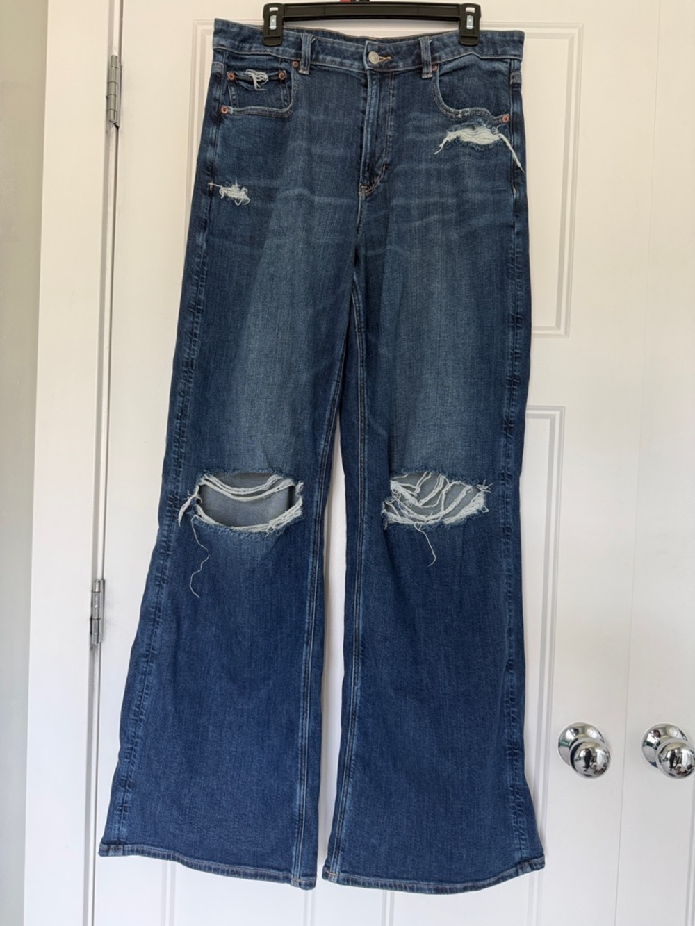 XLong American Eagle Wide-Leg/Super High Rise